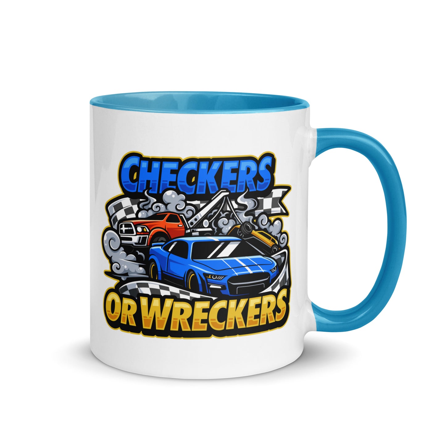 Checkers or Wreckers Mug with Color Inside