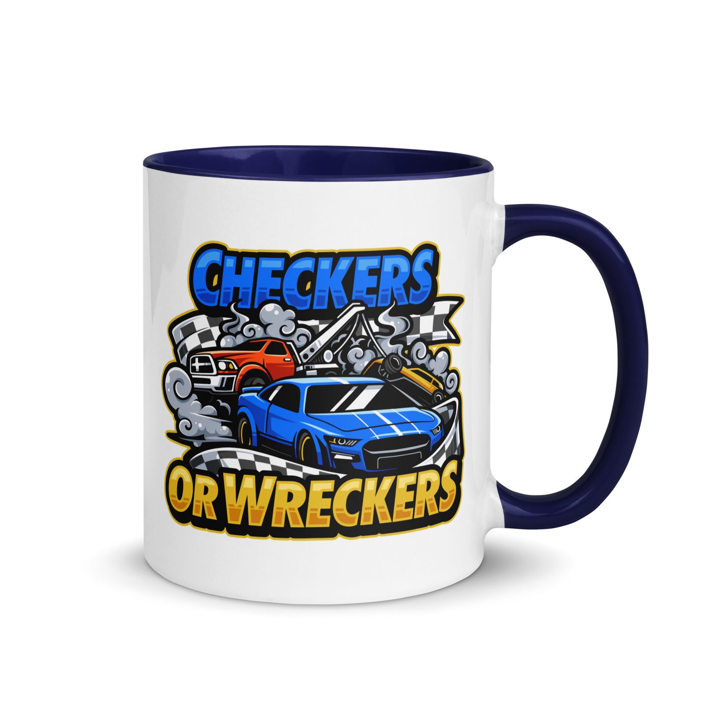 Checkers or Wreckers Mug with Color Inside