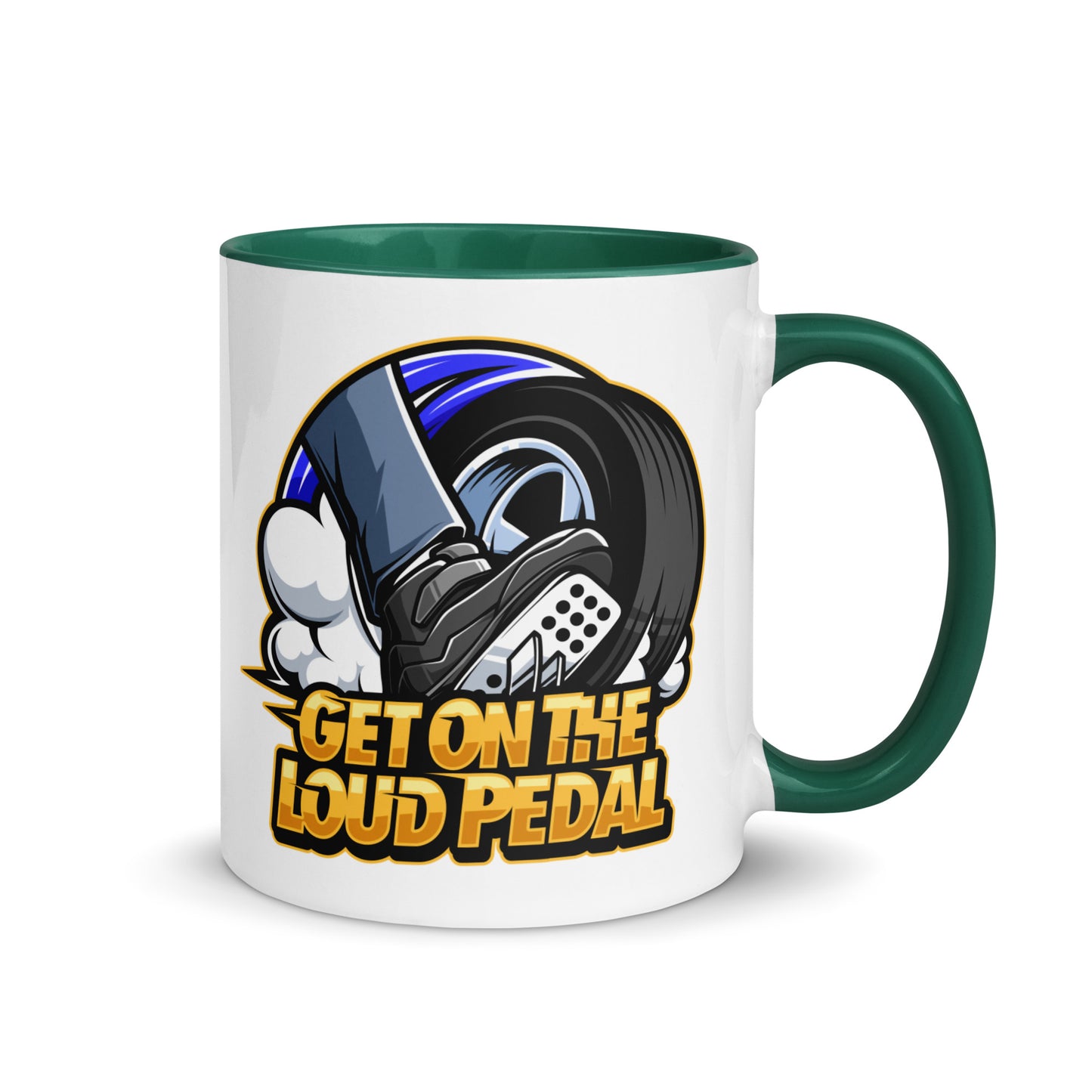 Get On The Loud Pedal Mug with Color Inside