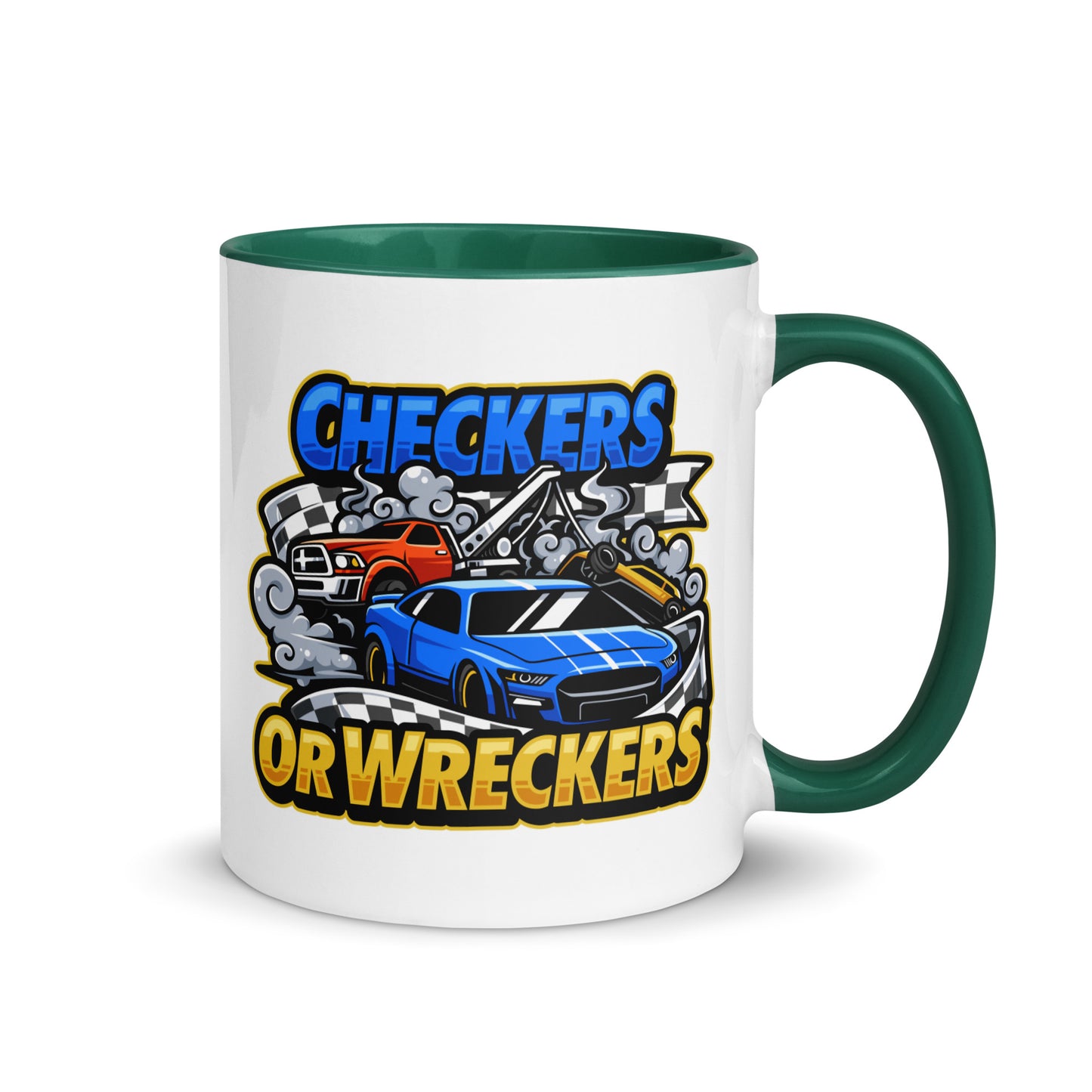 Checkers or Wreckers Mug with Color Inside