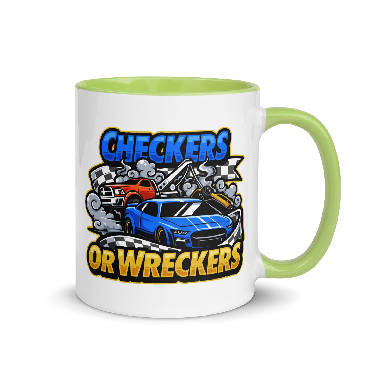 Checkers or Wreckers Mug with Color Inside