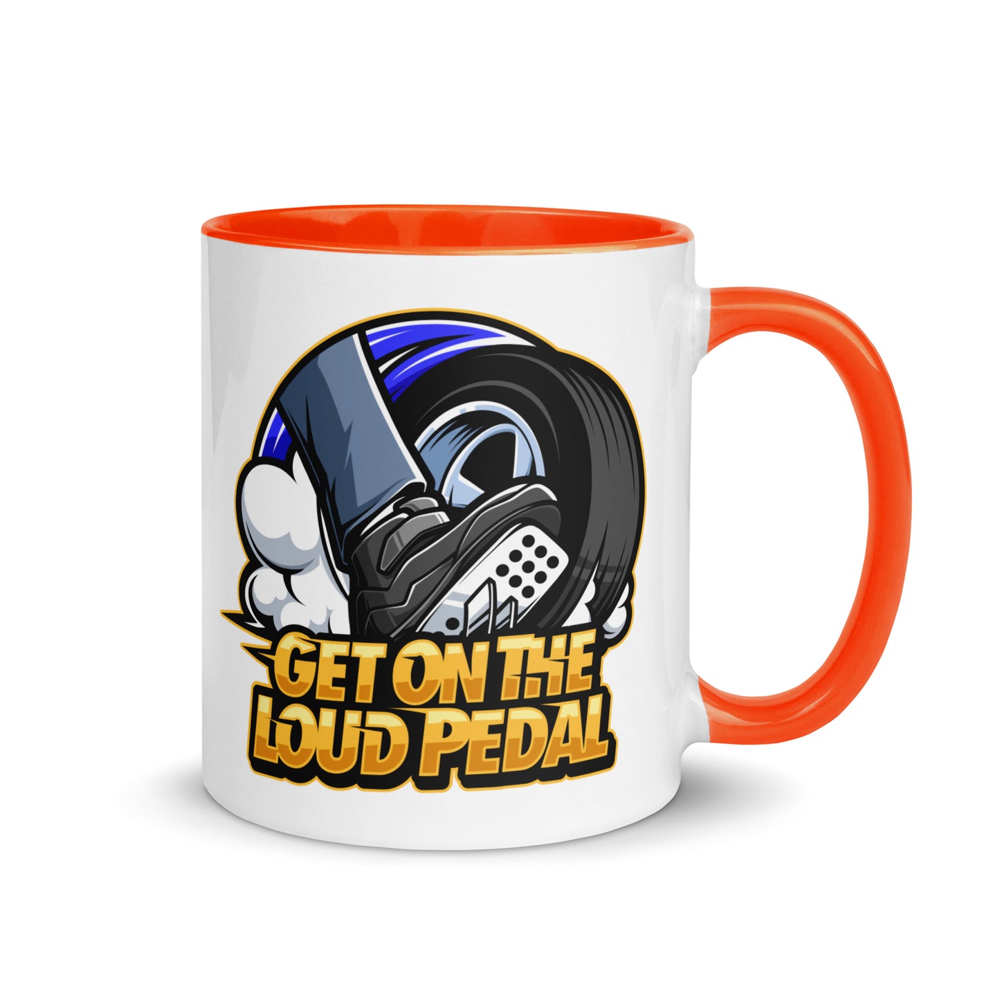 Get On The Loud Pedal Mug with Color Inside