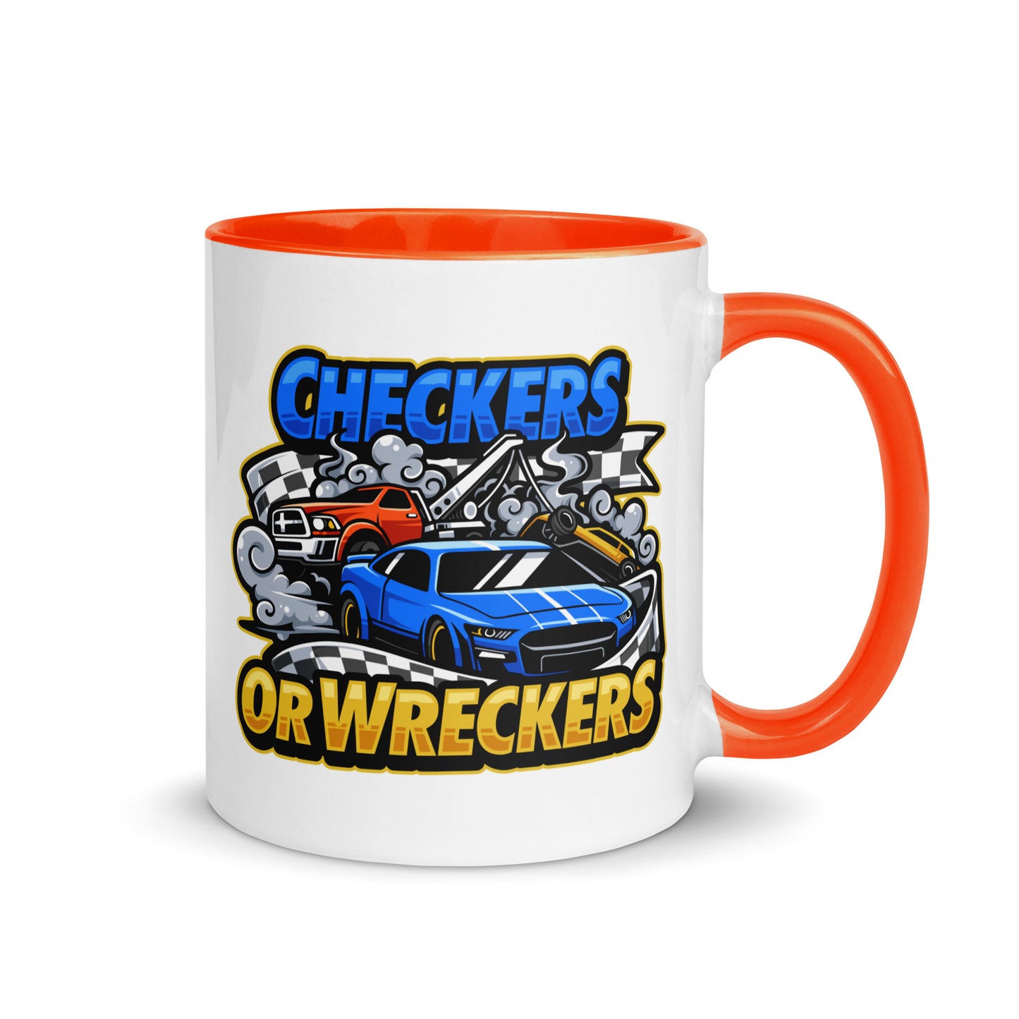 Checkers or Wreckers Mug with Color Inside