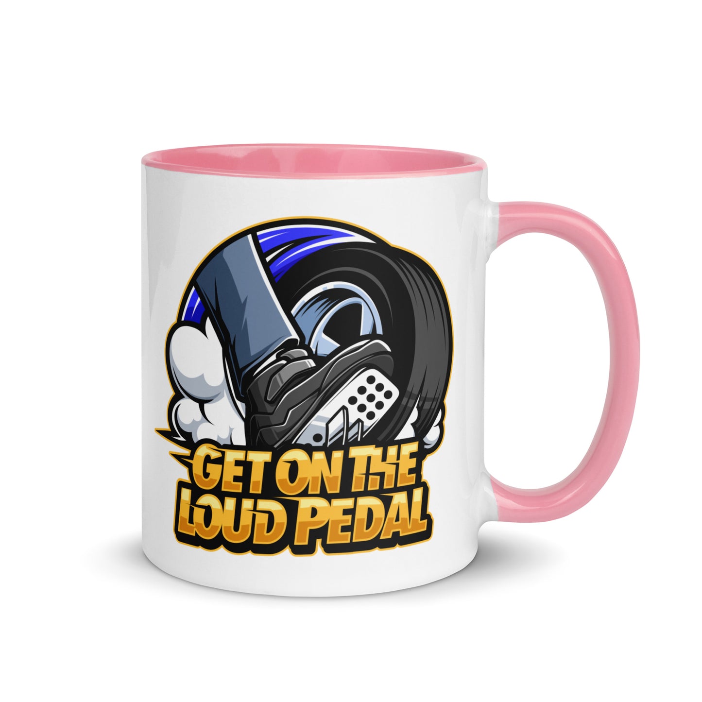 Get On The Loud Pedal Mug with Color Inside