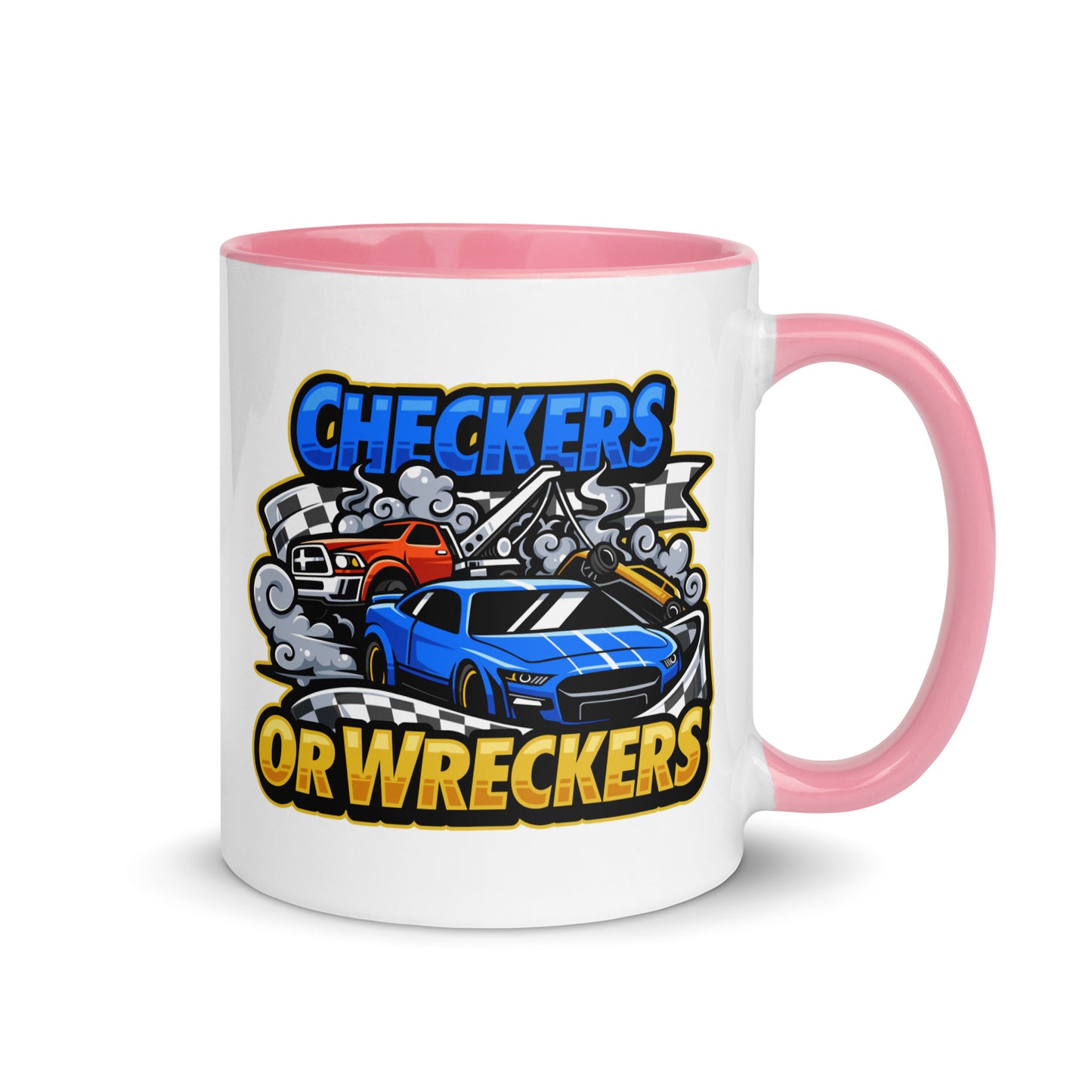 Checkers or Wreckers Mug with Color Inside