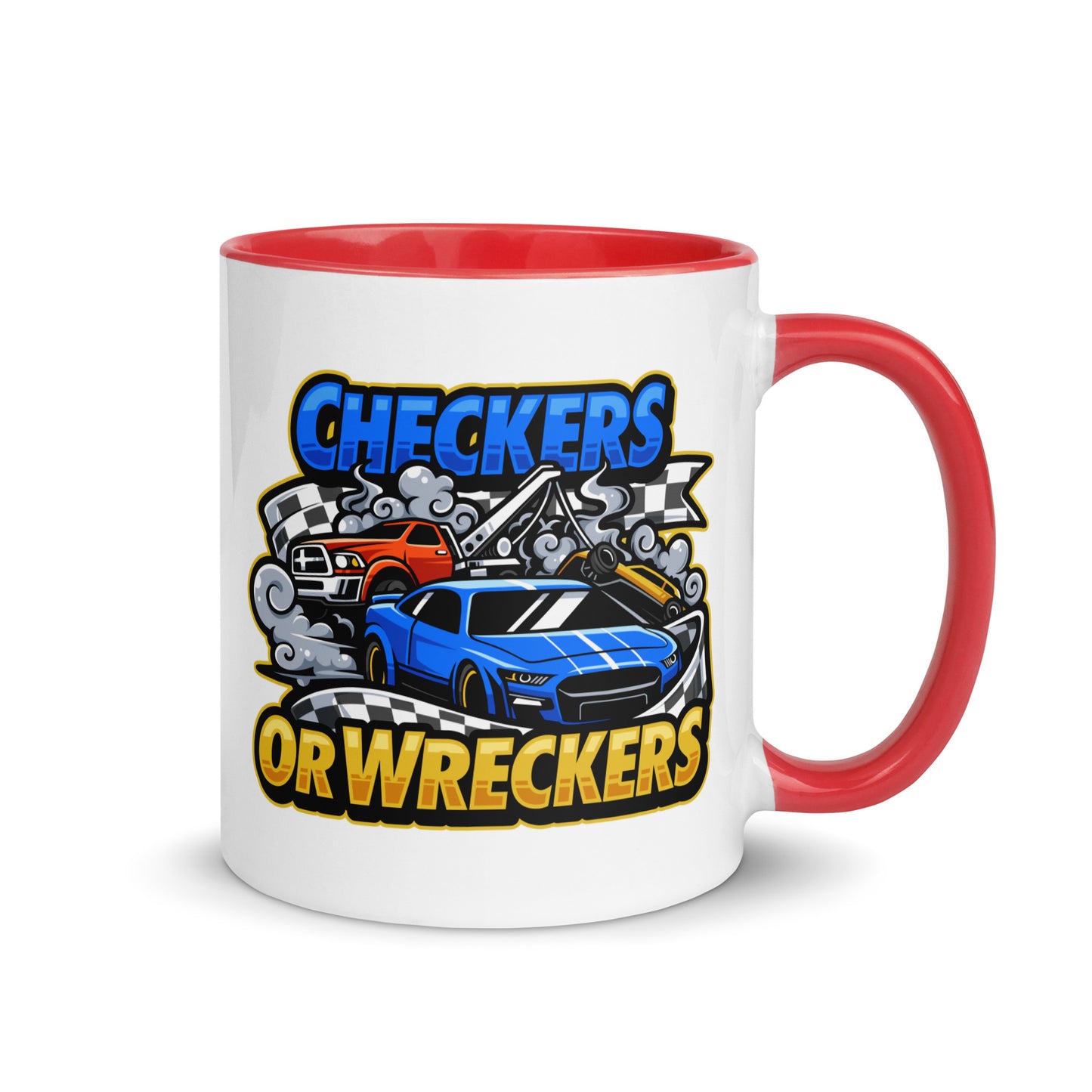 Checkers or Wreckers Mug with Color Inside