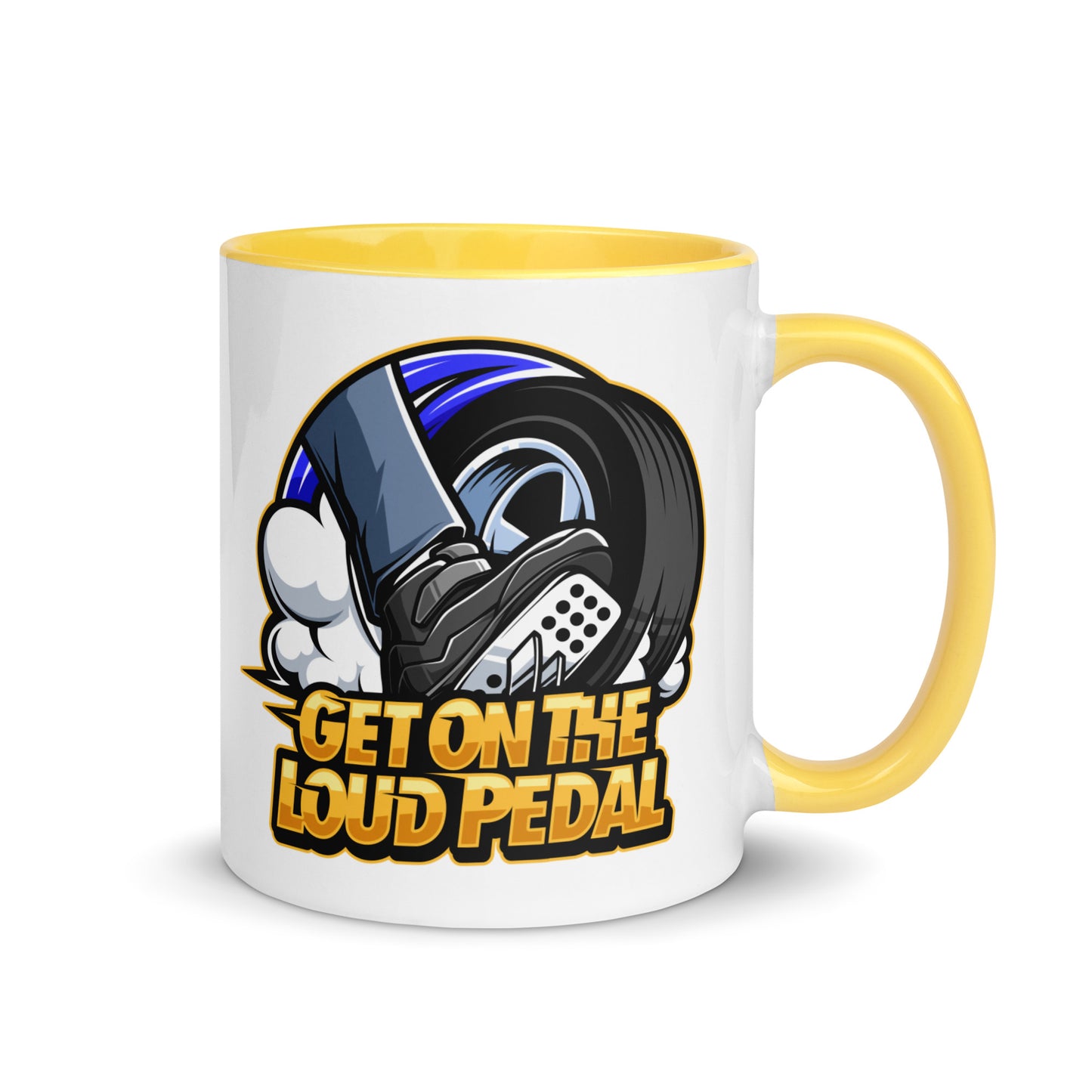 Get On The Loud Pedal Mug with Color Inside