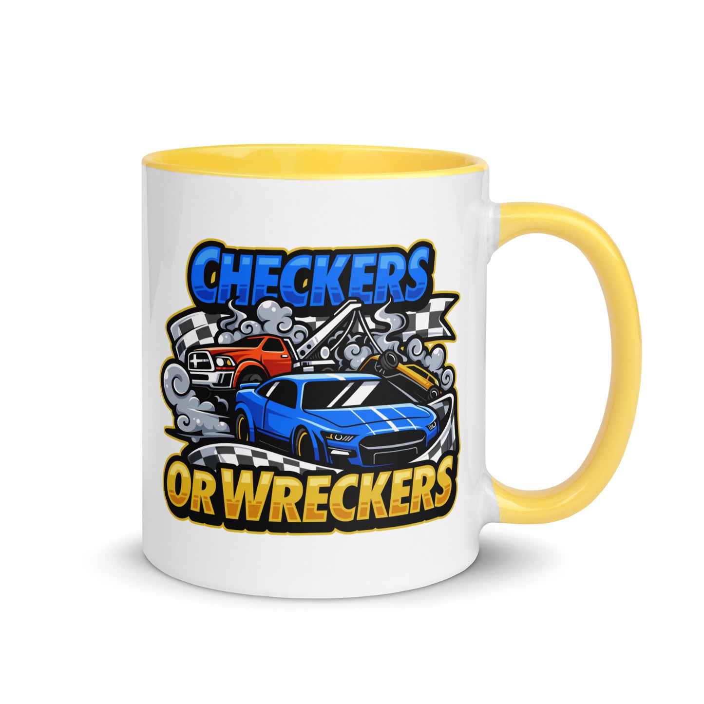 Checkers or Wreckers Mug with Color Inside