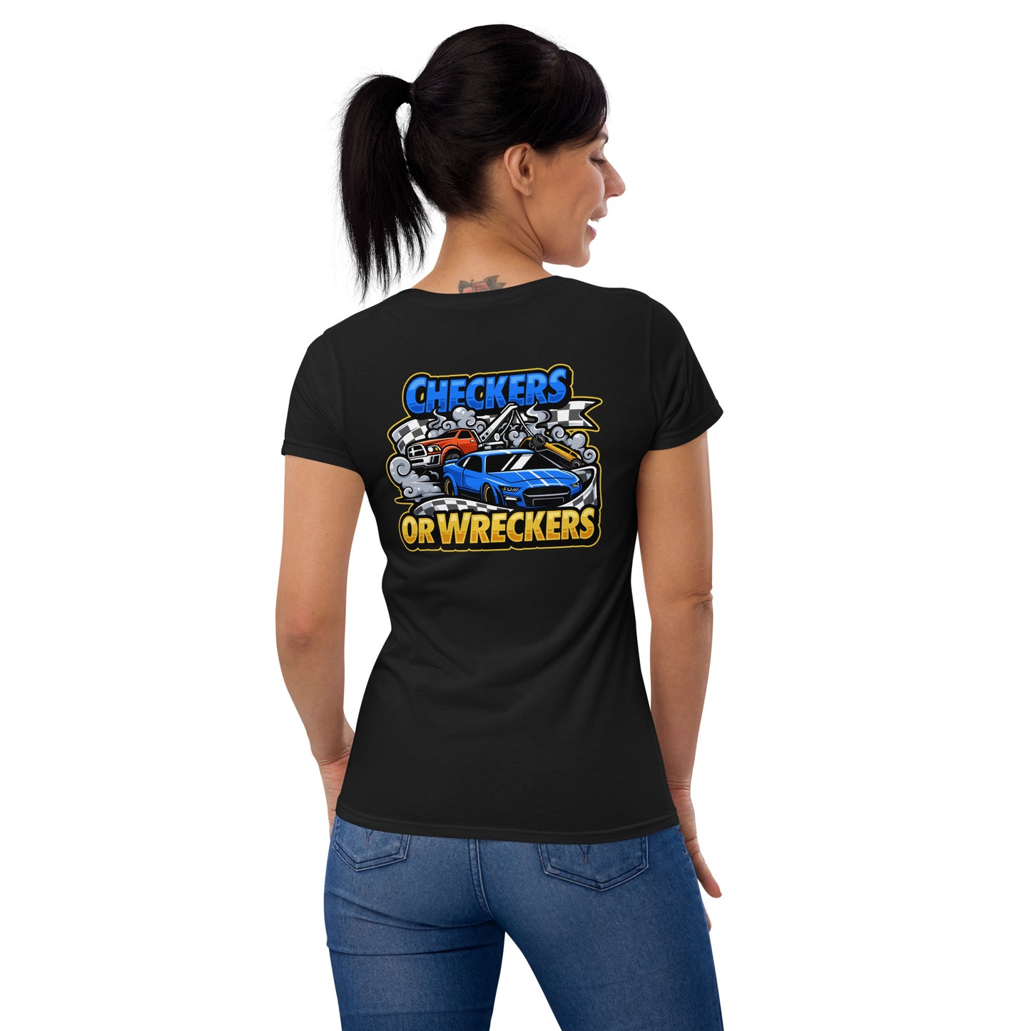 Checkers or Wreckers Women's Short Sleeve T-Shirt