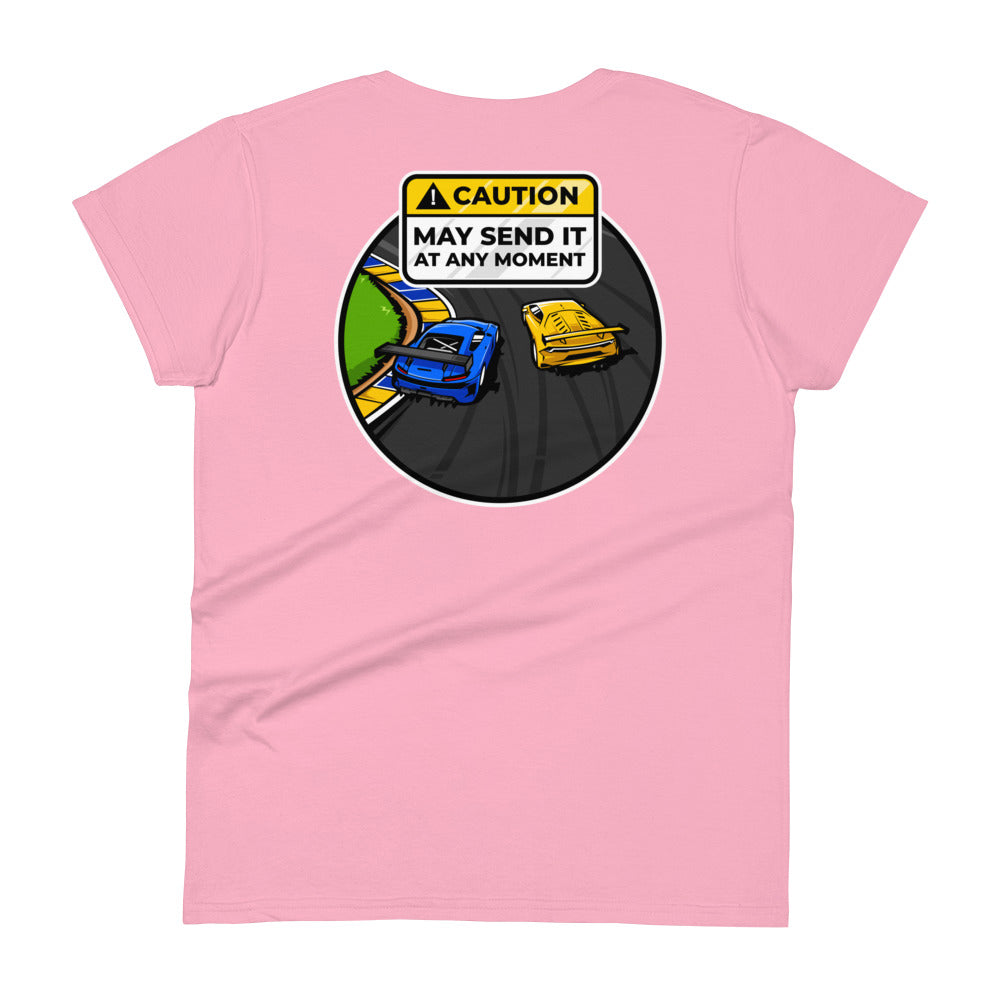 Caution May Send It at Any Moment Women's Short Sleeve T-Shirt