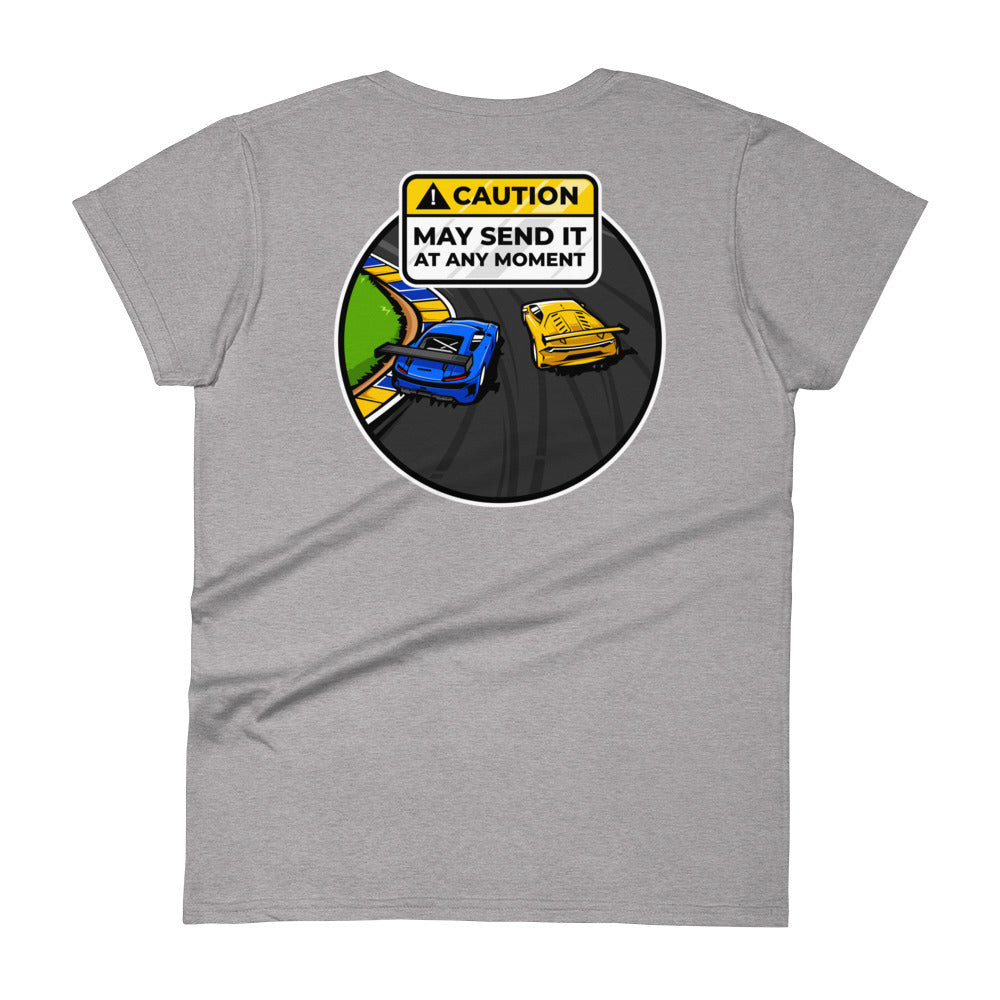 Caution May Send It at Any Moment Women's Short Sleeve T-Shirt