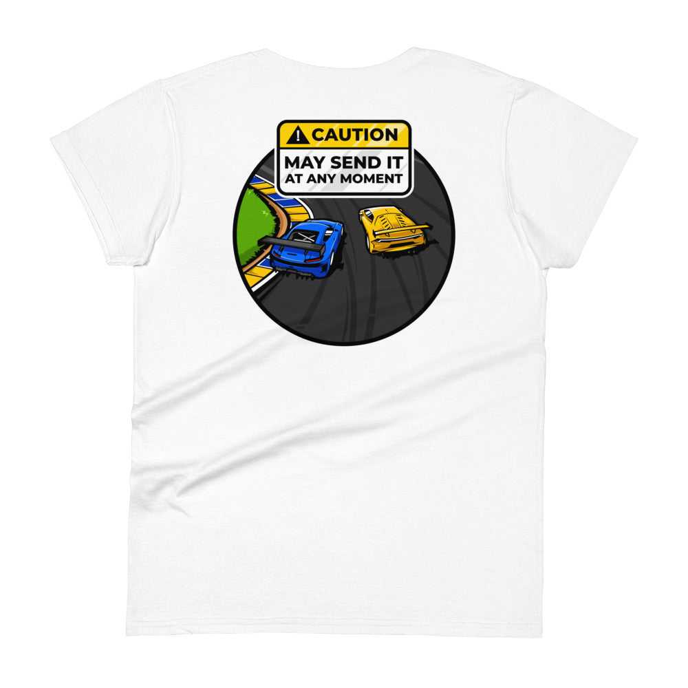 Caution May Send It at Any Moment Women's Short Sleeve T-Shirt