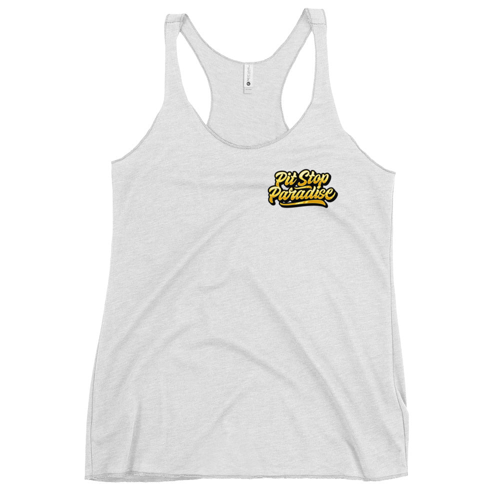 Pit Stop Paradise Women's Racerback Tank