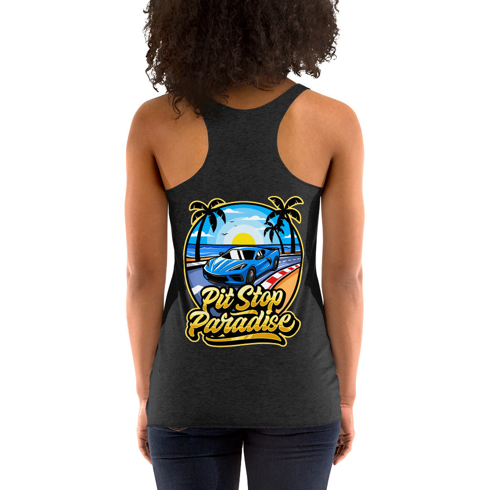 Pit Stop Paradise Women's Racerback Tank