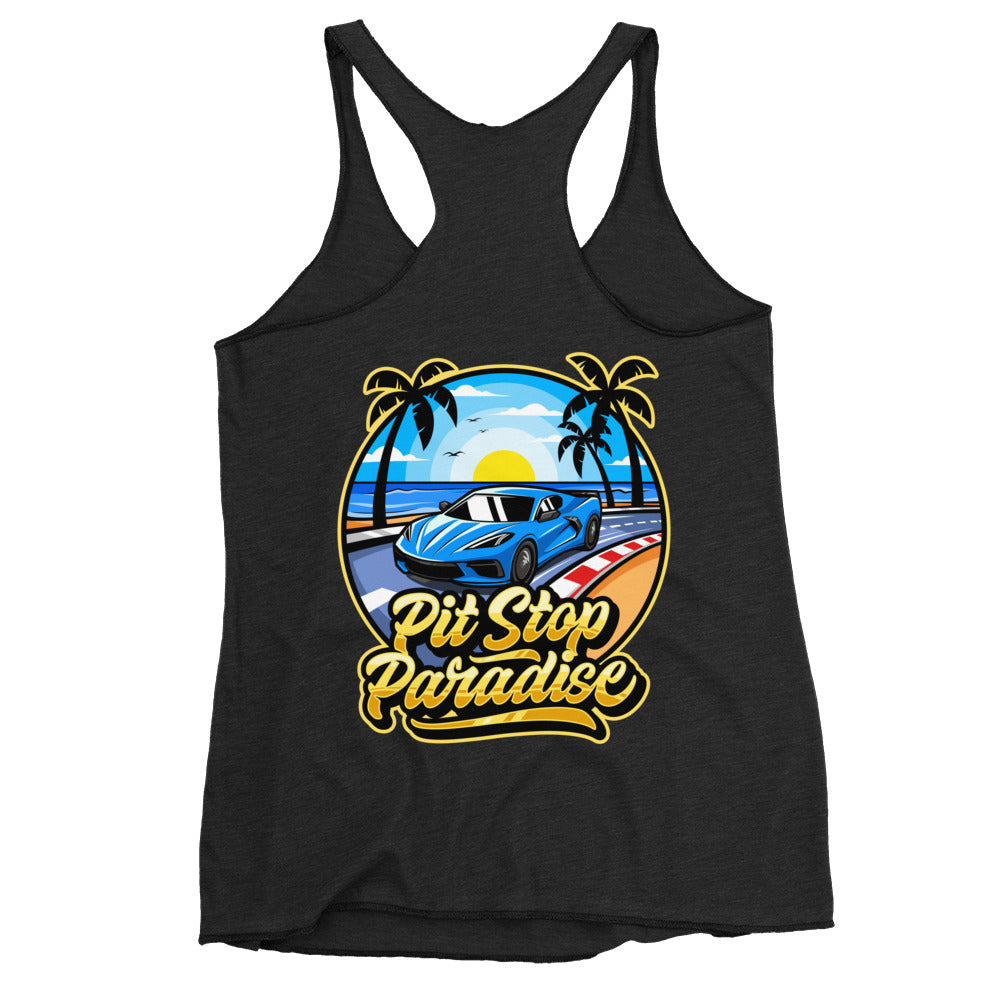 Pit Stop Paradise Women's Racerback Tank