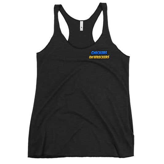 Checkers or Wreckers Women's Racerback Tank