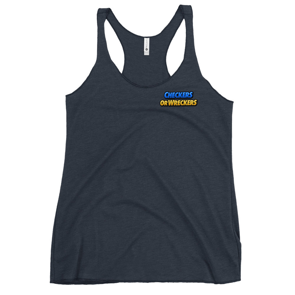 Checkers or Wreckers Women's Racerback Tank