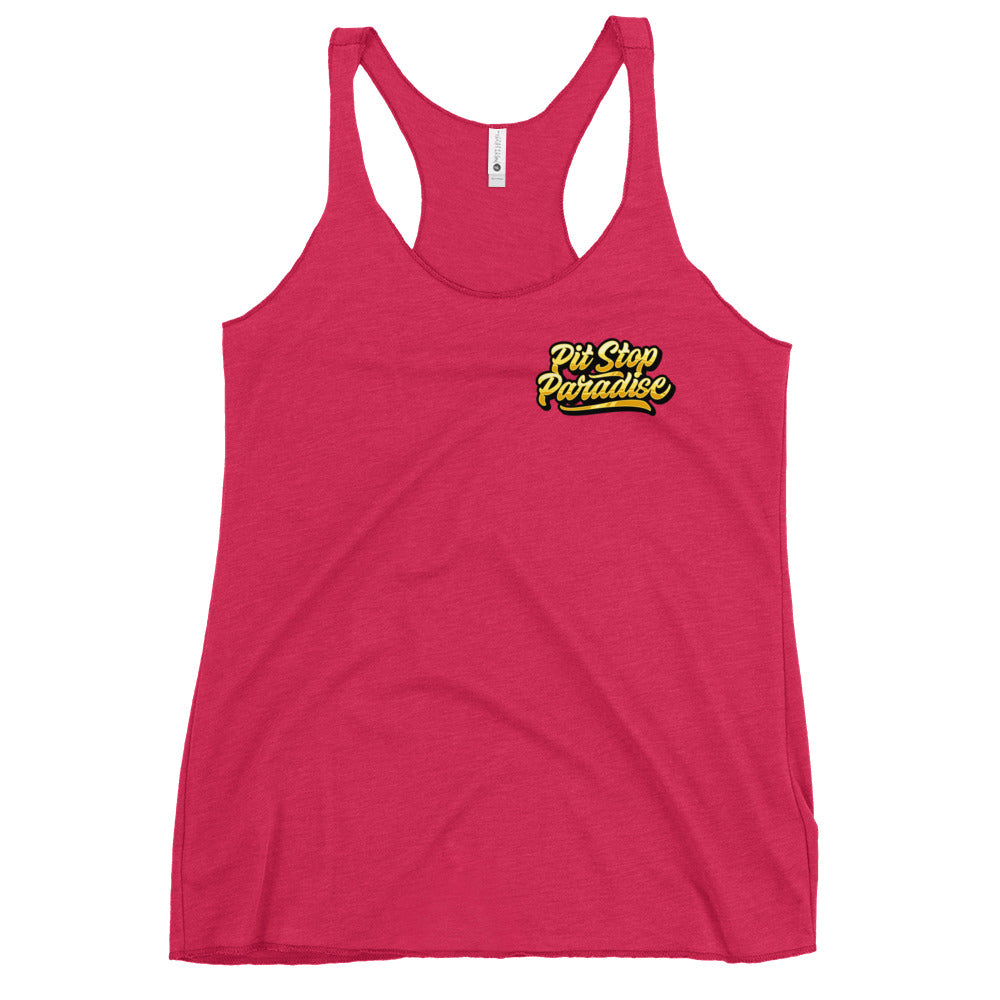 Pit Stop Paradise Women's Racerback Tank