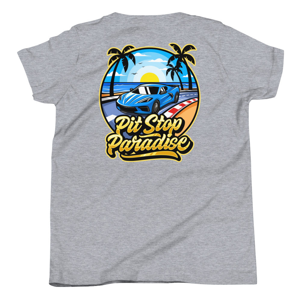 Pit Stop Paradise Youth Short Sleeve T-Shirt