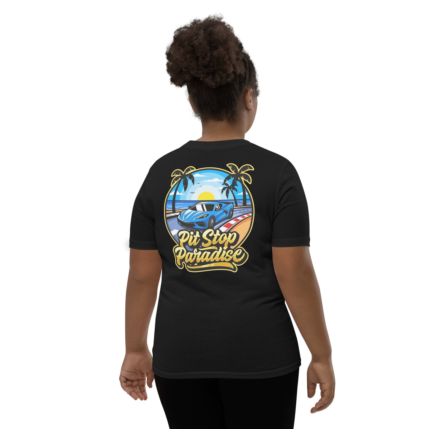 Pit Stop Paradise Youth Short Sleeve T-Shirt