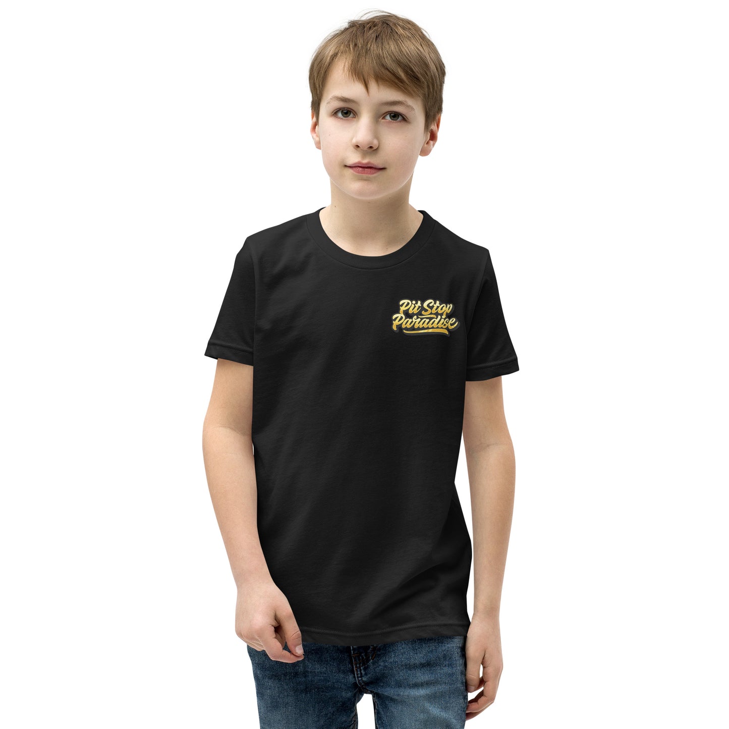 Pit Stop Paradise Youth Short Sleeve T-Shirt