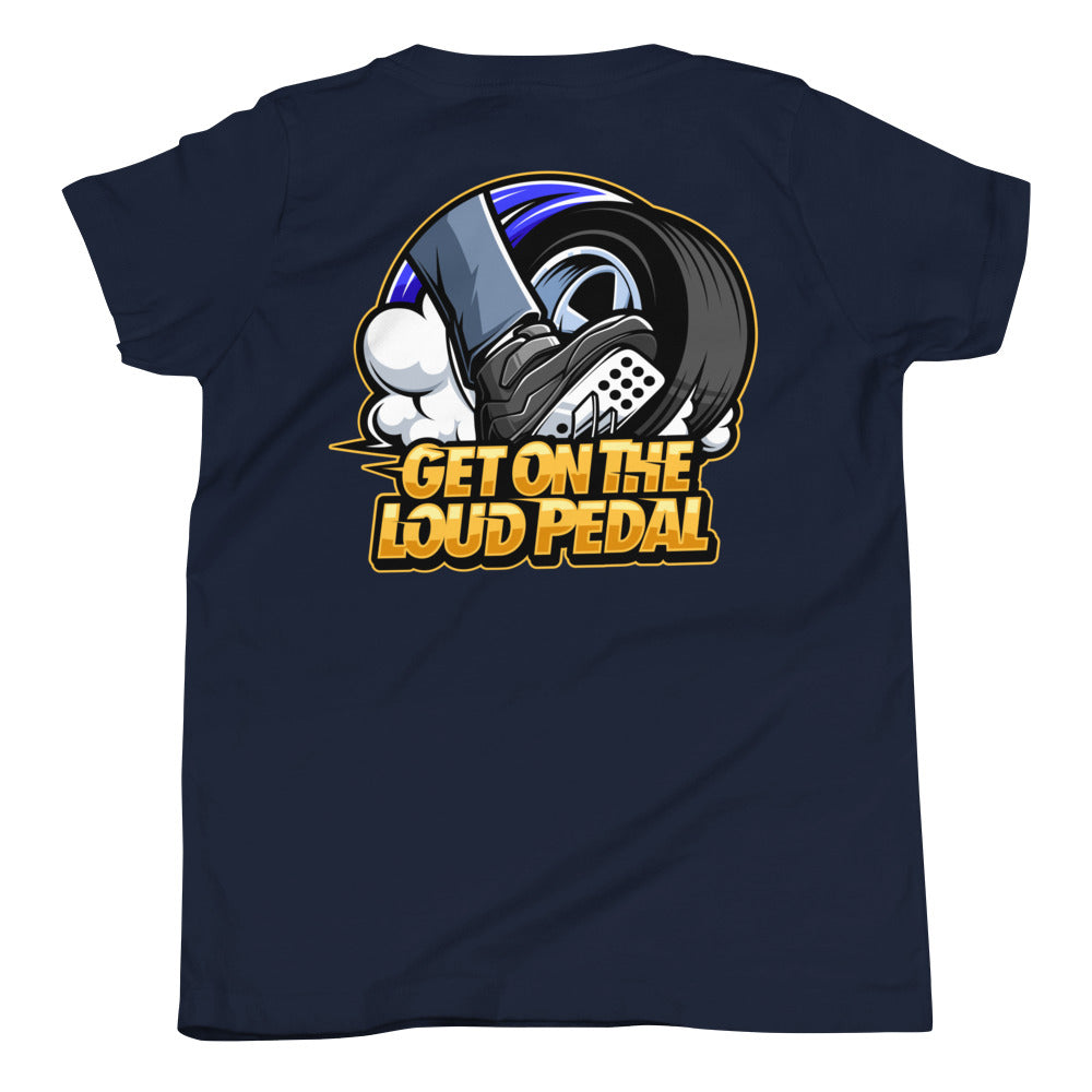 Get On The Loud Pedal Youth Short Sleeve T-Shirt