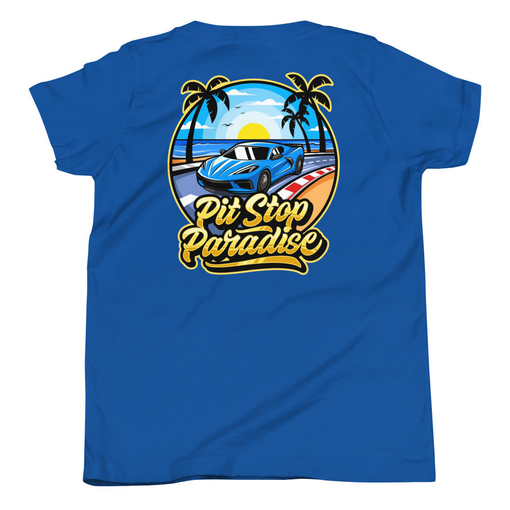 Pit Stop Paradise Youth Short Sleeve T-Shirt