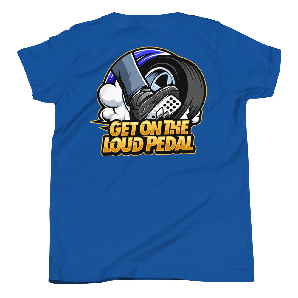 Get On The Loud Pedal Youth Short Sleeve T-Shirt