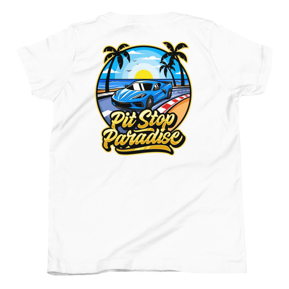 Pit Stop Paradise Youth Short Sleeve T-Shirt