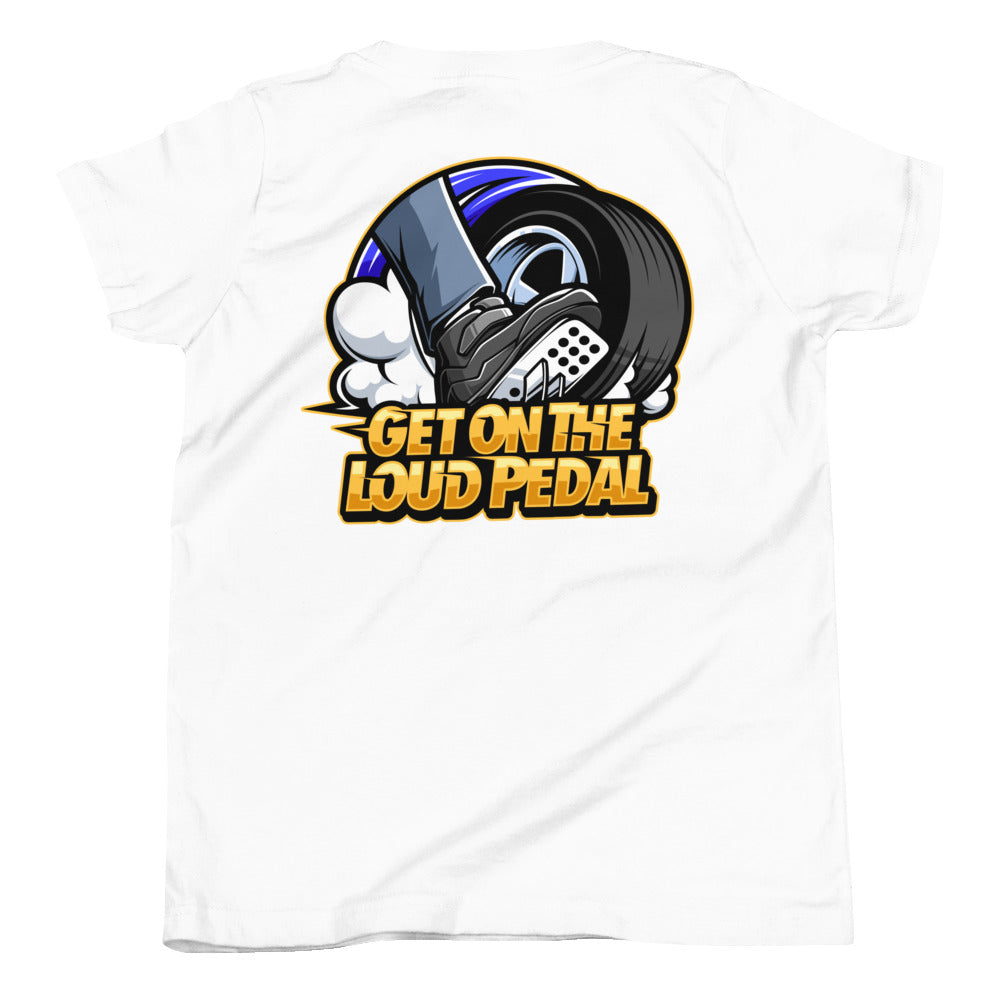 Get On The Loud Pedal Youth Short Sleeve T-Shirt