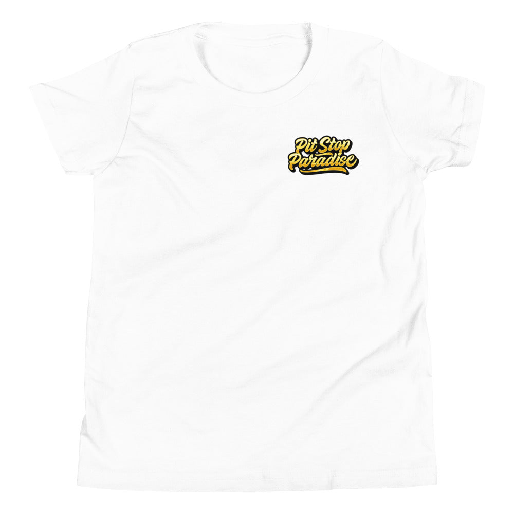 Pit Stop Paradise Youth Short Sleeve T-Shirt